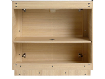 Freestanding Bathroom Vanity With Sink & 2 Soft Close Doors