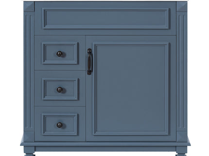 Bathroom Vanity With Sink, Cabinet With 2 Drawers And Adjustable Shelf