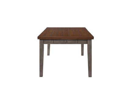 2 Tone 6 Drawer Dining Table - Gray