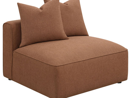 Colleen - 6 Piece Modular Sectional With Tight Seats - Terracotta