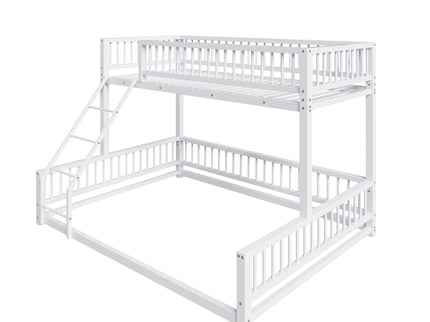 Bunk Bed With Ladder And Safety Guardrails