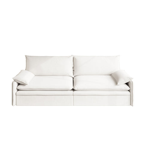 4 Seat Convertible Sleeper Sofa Bed, Modern With Storage