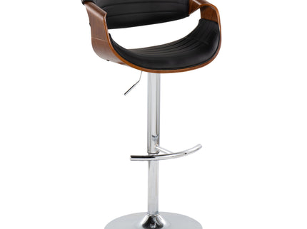 Symphony - Mid Century Modern Adjustable Barstool & Swivel With Rounded T Footrest (Set of 2)