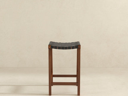 James - Mid-Century Modern Genuine Counter Stool