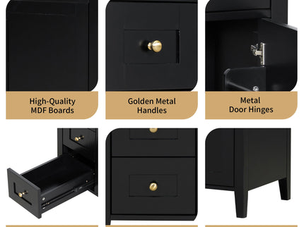Modern Bathroom Vanity With Sink, 3 Drawers And Adjustable Shelf