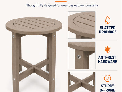 Round Outdoor Side Table