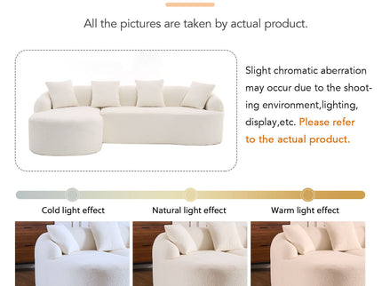 Combined Sofa With 4 Pillows