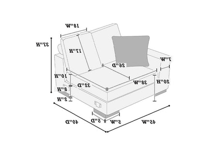 Modular Seating With Pillows