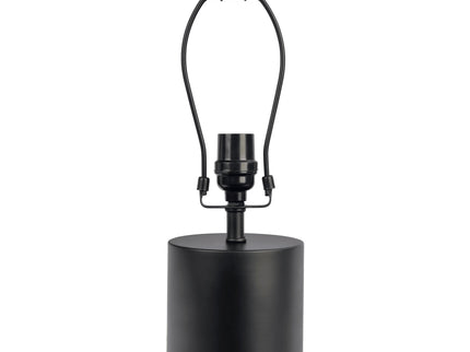 Aura - Table Lamp With On / Off Switch Block Base - Black / White