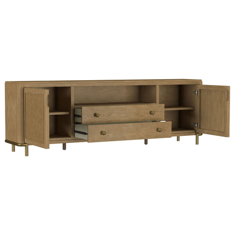 Benson - 2 Door TV Stand With Dual Drawers