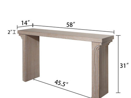 Console Table With Decorative Molding