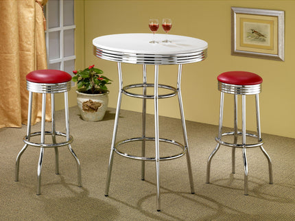 Bar Height Stool Vintage Style (Set of 2)