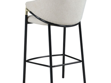 Sloped Arm Bar Stools (Set of 2) - Beige