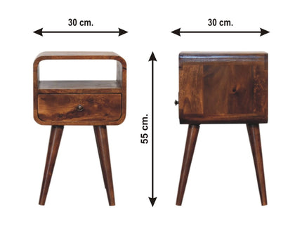 Mini Open Bedside Nightstand