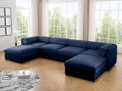 Contemporary Elegant Sofa With Storage And Ottoman