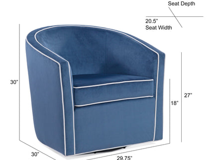Kendall - Swivel Chair With Barrel Back Design