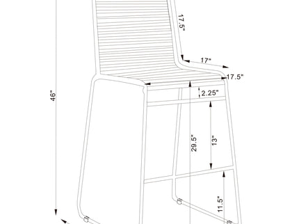 Jerome - Bar Chair (Set of 2) - Charcoal