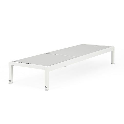 Outdoor Patio Chaise Lounge With 5 Reclining Positions