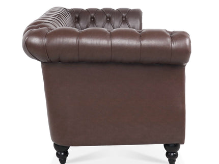 Rolled Arm Chesterfield 3 Seater Sofa
