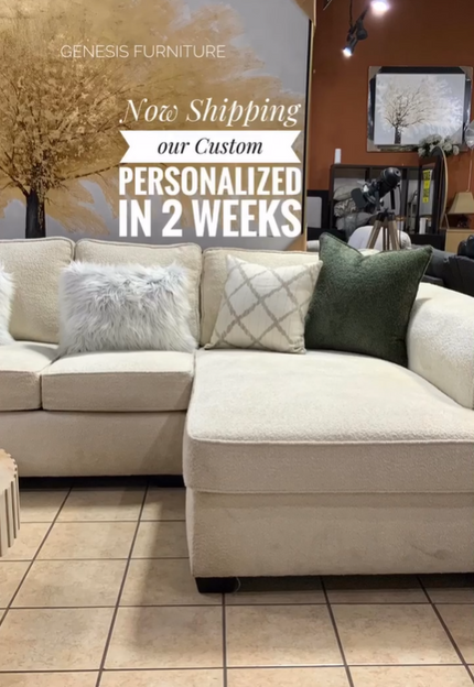 <strong>Now Shipping our Custom Personalized in 2 Weeks </strong>GENESIS FURNITURE WHERE YOUR MEMORIES BEGIN 💭💫