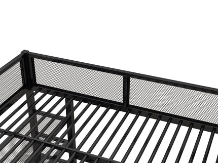 Loft Bed With 4 Tier Shelves And Storage
