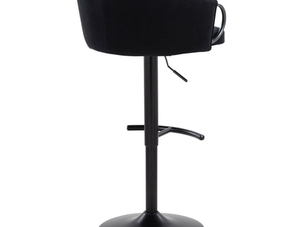 Claire - Contemporary Adjustable Barstool With Swivel With Rounded T Footrest (Set of 2)