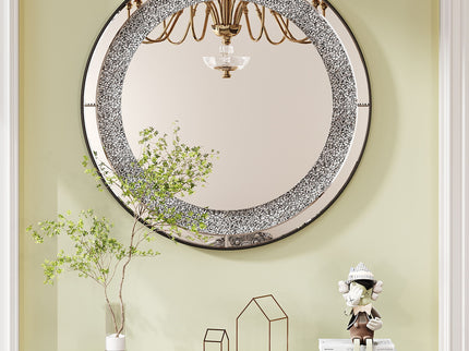 Round Wall Mirror - Silver