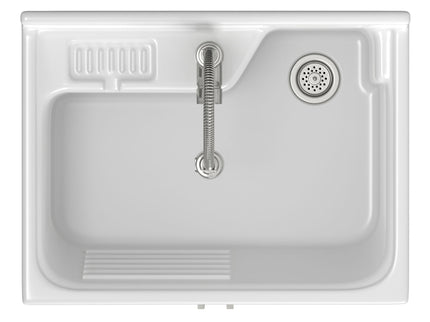 Hennessy - Deluxe Laundry Utility Sink And Cabinet