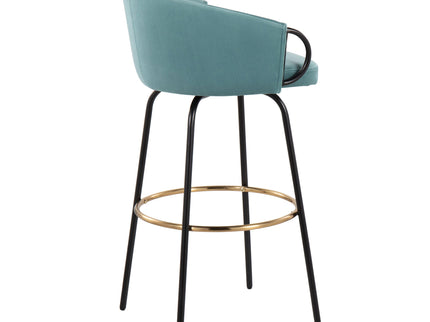 Claire - Contemporary / Glam Barstool With Footrest (Set of 2)