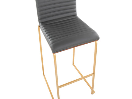 Mason Mara - Contemporary Versatile Desig Fixed Height Barstool (Set of 2)