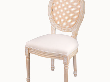 French Country Dining Chairs & Round Back (Set of 2)