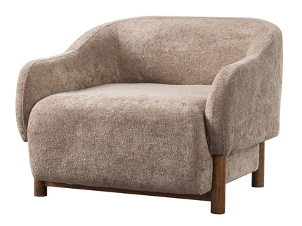 Modern Accent Chair With Recessed Arms And Tight Back