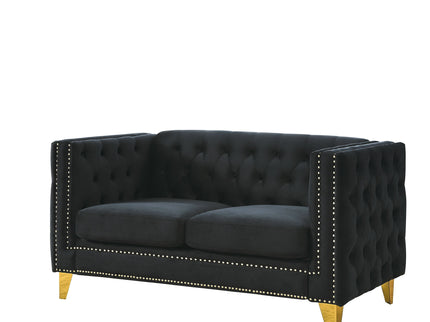 Upholstered Couch Sofa With Button Tufting For Living Room