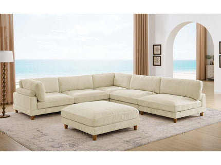 Modern Modular Sectional With Adjustable Back Support