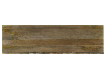 Roman - 3 Door Server With Chevron Design - Brown