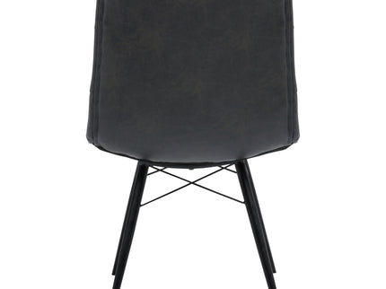 Tufted Back Dining Chairs (Set of 4) - Black