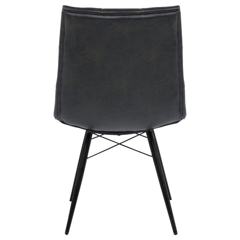 Tufted Back Dining Chairs (Set of 4) - Black
