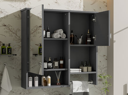 Modern Wall Mounted Bathroom Medicine Cabinet, Bathroom Wall Storage Cabinet With Mirror