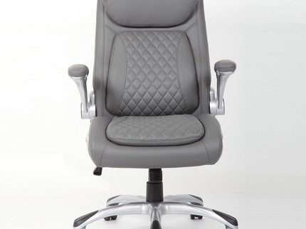 High Back Ergonomic Executive Office Chair, Adjustable Height And Lumbar Support For Home & Office - Antique Gray