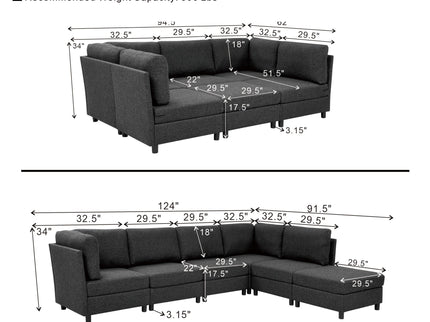Modern Modular Sofa For Living Spaces
