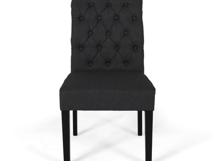 Broxton - Tuft Dining Rolltop Chairs With Button Tufted Backrest (Set of 2)
