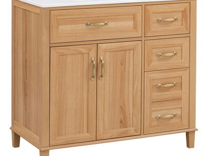 Bathroom Vanity With Sink, Soft Close Doors & Drawers - Wood