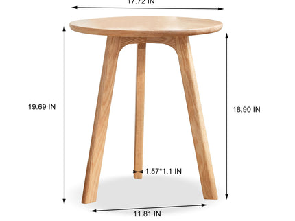 Round Small End Table, Side Table For Bedroom & Balcony