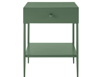 Colette - 1 Drawer Nightstand With Bottom Shelf - Green