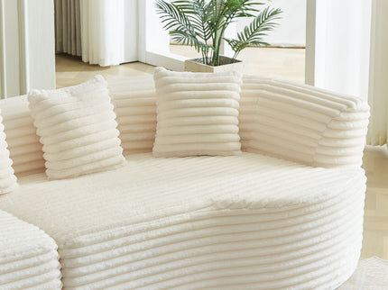 Sectional Sofa, Oversized 4 Seater With Deep Seat Design