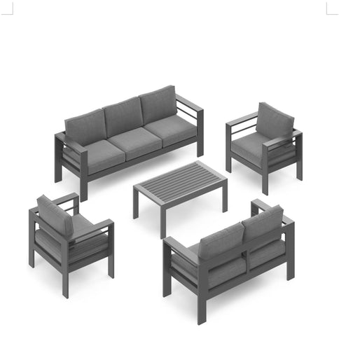 Outdoor Patio Set All-Weather With Thick Cushions