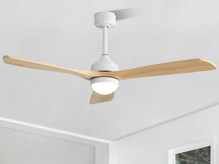 52" Ceiling Fan With Dimmable LED Light, 6 Speed DC Motor, 3 Blades