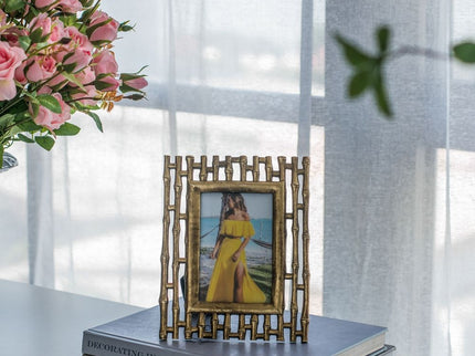 Photo Resin Frame, Opening (Set of 2) - Gold