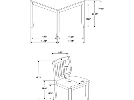 Rowland - 5 Piece Dining Set