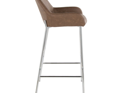 Daniella - Contemporary Fixed Height Barstool (Set of 2)